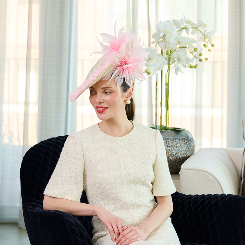 Cream Ascot Hat